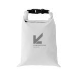 Recycled rPET foldable lunch box, adjustable size, easy to clean, 4L white colour
