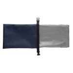 Recycled rPET foldable lunch box, adjustable size, easy to clean, 4L navy-blue colour