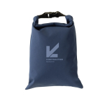 Recycled rPET foldable lunch box, adjustable size, easy to clean, 4L navy-blue colour
