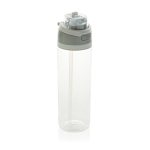 Lightweight recycled rPET bottle, dual leak-proof lid, 800ml white colour