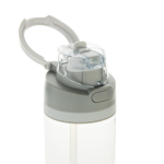 Lightweight recycled rPET bottle, dual leak-proof lid, 800ml white colour