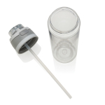Lightweight recycled rPET bottle, dual leak-proof lid, 800ml white colour