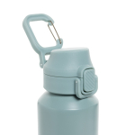 Recycled stainless steel sports bottle, lockable leak-proof lid, 600ml green colour