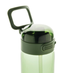Recycled rPET sports bottle, leak-proof lid, straw, 800ml green colour