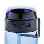 Recycled rPET sports bottle, leak-proof lid, straw, 800ml navy-blue colour