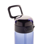 Recycled rPET sports bottle, leak-proof lid, straw, 800ml navy-blue colour