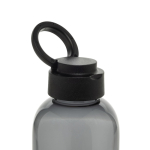 Recycled rPET bottle, grip, wavy design, handle, 750ml black colour