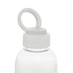Recycled rPET bottle, grip, wavy design, handle, 750ml white colour