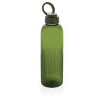 Recycled rPET bottle, grip, wavy design, handle, 750ml green colour