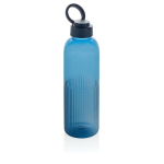 Recycled rPET bottle, grip, wavy design, handle, 750ml navy-blue colour