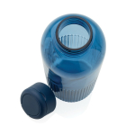 Recycled rPET bottle, grip, wavy design, handle, 750ml navy-blue colour