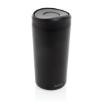 Eco thermal takeaway mug, click lid, 400ml, Avira Alix black colour