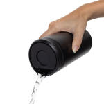 Eco thermal takeaway mug, click lid, 400ml, Avira Alix black colour