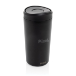 Eco thermal takeaway mug, click lid, 400ml, Avira Alix black colour
