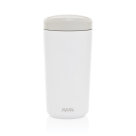 Eco thermal takeaway mug, click lid, 400ml, Avira Alix white colour