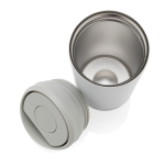 Eco thermal takeaway mug, click lid, 400ml, Avira Alix white colour