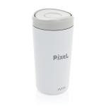 Eco thermal takeaway mug, click lid, 400ml, Avira Alix white colour