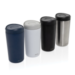 Eco thermal takeaway mug, click lid, 400ml, Avira Alix white colour