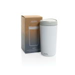 Eco thermal takeaway mug, click lid, 400ml, Avira Alix white colour