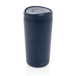 Eco thermal takeaway mug, click lid, 400ml, Avira Alix navy-blue colour