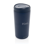 Eco thermal takeaway mug, click lid, 400ml, Avira Alix navy-blue colour