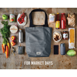 Waterproof cooler bag, divided compartment, Black+Blum, 16L grey colour