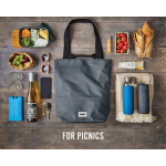 Waterproof cooler bag, divided compartment, Black+Blum, 16L grey colour