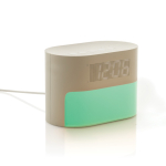 Eco alarm clock, gradual light, relaxing soundscapes beige colour
