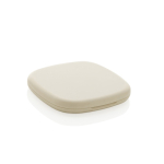 Recycled plastic mirror, dual view, standard and magnification beige colour