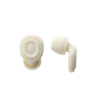 Recycled silicone earplugs, noise reduction, 36dB beige colour