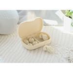 Recycled silicone earplugs, noise reduction, 36dB beige colour