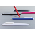 Recycled plastic pen, ultra-smooth ink, blue writing black colour