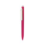 Recycled plastic pen, ultra-smooth ink, blue writing pink colour