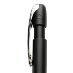 Recycled plastic pen, Dokumental® refill, blue writing black colour
