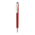 Recycled plastic pen, Dokumental® refill, blue writing red colour