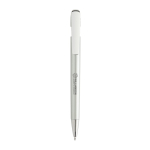 Recycled plastic pen, Dokumental® refill, blue writing grey colour
