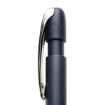 Recycled plastic pen, Dokumental® refill, blue writing navy-blue colour