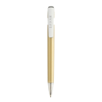 Recycled plastic pen, Dokumental® refill, blue writing gold colour