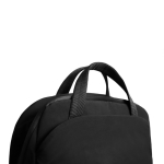 Expandable recycled fabric backpack, Duo-Zipper, 16” black colour
