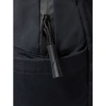 Expandable recycled fabric backpack, Duo-Zipper, 16” black colour