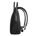 Expandable recycled fabric backpack, Duo-Zipper, 16” black colour