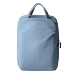 Expandable recycled fabric backpack, Duo-Zipper, 16” blue colour