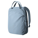 Expandable recycled fabric backpack, Duo-Zipper, 16” blue colour