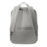 Expandable recycled fabric backpack, Duo-Zipper, 16” grey colour
