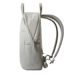 Expandable recycled fabric backpack, Duo-Zipper, 16” grey colour