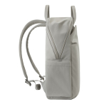 Expandable recycled fabric backpack, Duo-Zipper, 16” grey colour
