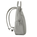 Expandable recycled fabric backpack, Duo-Zipper, 16” grey colour