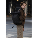 Waterproof urban backpack, bike attachment, anti-theft, 16” black colour