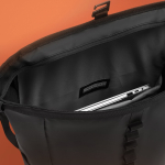 Waterproof urban backpack, bike attachment, anti-theft, 16” black colour