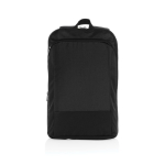 Ultra-slim recycled rPET backpack, expandable design, 15.6” black colour